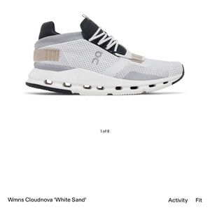 On Running Women’s Cloudnova White Sand Shoes